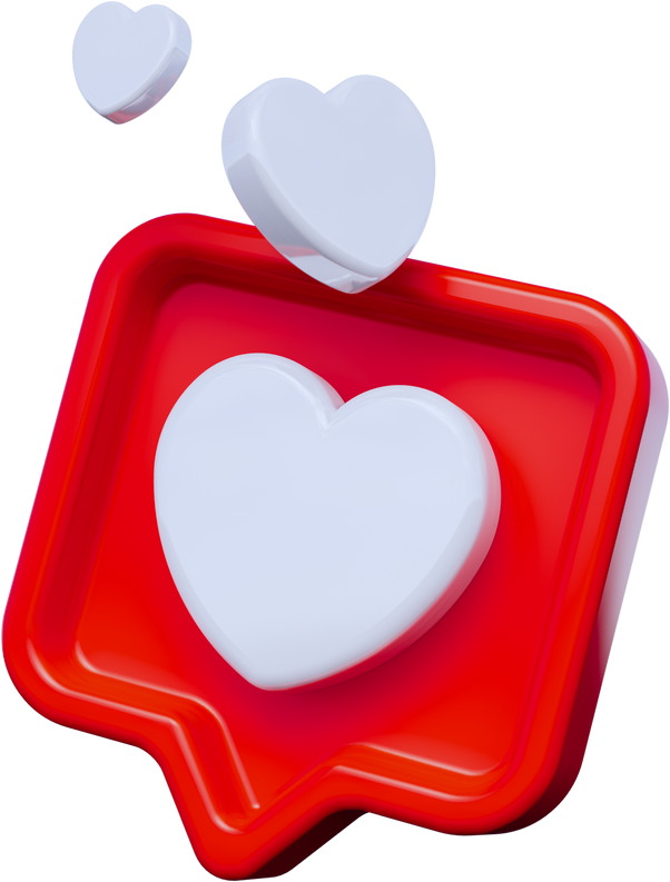 Like Notification 3D Icon